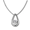 SilberDream Dancing Stone Träne SET Kette + Anhänger Zirkonia 925 Silber DSK105W