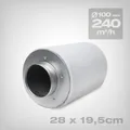 PrimaKlima K2600 AKF Aktivkohlefilter 240 m3/h 100mm- Geruchsfilter CTC75 Grow