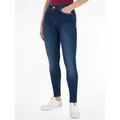 Tommy Jeans Skinny-fit-Jeans NORA MID RISE mit Waschung, Logo-Badge blau 28