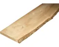 Massivholzbrett Eiche roh einseitig unbesäumt mit Baumkante 2000 x 150 - 250 x 2