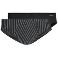 Skiny Slip 2er Pack Basic (Spar-Set, 2-St) Slip / Unterhose - ohne Eingriff - Atmungsaktiv schwarz M