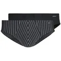 Skiny Brasilslip Micro Multipack (2er Pack) klassisch, elastisch, bequem, feuchtigkeitsregulierend, schmaler Gummi schwarz M