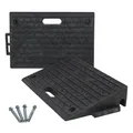 Bordsteinrampe Auffahrrampe Rollstuhlrampe 2er Set je 50x32x10cm Gummi 2000 kg