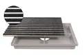 ACO 600x400mm Fußmatte Rips anthrazit mit Bodenwanne Vario Light Schuhabstreifer Abtreter