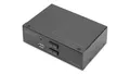 Przełącznik KVM, 2 portowy, 4K 60Hz, 2xDisplayPort IN, 1xDisplayPort OUT, 2xUSB,