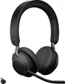 Jabra Evolve2 65 MS On Ear Headset Bluetooth Stereo Schwarz Lautstärkeregelung, Batterieladeanzeige, Mikrofon-Stummschaltung