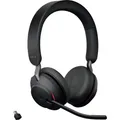 Jabra Evolve2 65 MS Telefon On Ear Headset Bluetooth Stereo Schwarz Lautstär976
