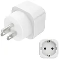 hama 00223438 Reiseadapter Typ B, 3-polig, für USA, Kanada, Karibik und Ostasien