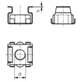 TOOLCRAFT 521823 Käfigmuttern M5 Stahl 10 St.