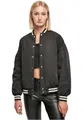 Urban Classics Damen Ladies Oversized Recycled College Jacket Jacke, Schwarz, M EU