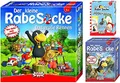 AMIGO Der Kleine Rabe Socke - Spielepaket mit Das große Rennen, Suche nach dem verlorenen Schatz und Mau Mau