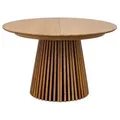 Esstisch mit Auszug Osaka Ø 120/ 240 cm Holz Beige Natur 120