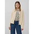 s.Oliver Cardigan Strickjacke Cardigan aus Baumwollmix in Ripp-Optik beige XL (42)