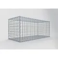Gabiona Drahtkorb, Gabionen 100 x 40 x 40 versch. Tiefen MW 5 x 5 silberfarben 100 cm x 40 cm x 40 cm