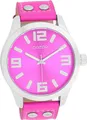 Oozoo Leder Damen Uhr Analog Quarzuhr Armband pink Timepieces D2UOC1074A
