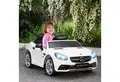 AIYAPLAY Elektro-Kinderauto Elektrofahrzeug mit LED, Sicherheitsgurt, Hupe, Musik, Weiß, Belastbarkeit 30 kg, (1-tlg), 107 x 62,5 x 44 cm
