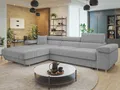 MIRJAN24 Ecksofa Torezio Mini Cord, mit Bettkasten und Schlaffunktion, Einstellbare Kopfstützen, 280x170x70-90 cm