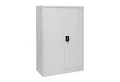 PROREGAL® Aktenschrank Büroschrank HxBxT 140x90x40cm 2 Türen Metall Grau Stahlschrank sicher abschließbar und flexibel nutzbar