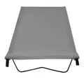 vidaXL Campingliege Campingbett 180x60x19 cm Oxford-Gewebe und Stahl Grau
