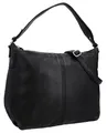Gusti Shopper Leder - Hannah Damen Handtasche Umhängetasche Riementasche Schultertasche Unitasche Bag Shopping Tasche Ledertasche Schwarz Leder
