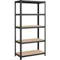 Songmics Lagerregal 50 cm x 100 cm x 200 cm Schwarz