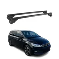 Dachträger für VW Touran 2015-2026 Gepäckträger Grundträger Aluminium Schwarz 2x