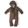 Ehrenkind Overall Walkoverall Baby aus Natur Schurwolle mit Reißverschluss Wollwalk Overall Baby braun 74/80