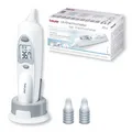 Beurer FT 58 Fieberthermometer Infrarot-Ohrthermometer Fieberalarm Warnton weiß