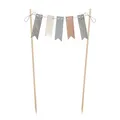 Cake Topper Tortendeko Kuchendekor Wimpelkette Girlande Fähnchen pastell