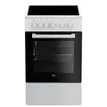 Beko FSS 57000 GW Standherd A 50cm Glaskeramik 60L Timer Easy Clean - Schwarz/Weiß