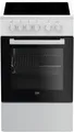 Beko FSS57000GW EEK: A Standherd, 50 cm breit, 60 L,G laskeramikkochfeld, Grill,