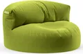 Green Bean® Sitzsack Sofa mit Füllmaterial - Lounge im Sitzsack-Design 90x50cm mit ergonomischer Rückenlehne & waschbarem Bezug - Indoor und Outdoor geeignet in Grün
