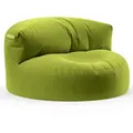 Green Bean Indoor, Grün, Textil, Füllung: EPS Mikroperlen,Styroporkugeln,Styroporkugeln, Rund, 90x50x50 cm, Hergestellt in Deutschland, Gartenmöbel, Outdoor-Sitzsäcke
