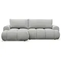 Selsey Ecksofa, Hellgrau, Kunststoff, 3-Sitzer, Ottomane links, L-Form,L-Form, 246x155 cm, Wohnzimmer, Sofas & Couches, Wohnlandschaften, Ecksofas