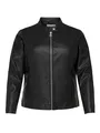 ONLY Carmakoma Damen Kunstlederjacke Curvy 44Black