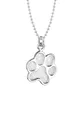 Halskette Damen Pfote Anhänger Hund Tierliebhaber in 925 Sterling Silber