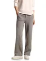 STREET ONE Damen A378079 Hose Casual Fit, Black, 44W x 30L