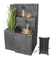 Solar Gartenbrunnen Grada bepflanzbar LED Beleuchtung Springbrunnen Aku Funktion