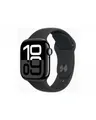 Apple Watch Series 10 GPS+ Cellular 42mm Jet Black Aluminium Case with Sport Band (MWX63QF/A)