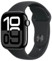 Apple Watch 10 LTE Diamantschwarz Alu 42mm Sportarmband Schwarz S/M MWX63