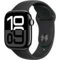 Apple Watch Series 10 GPS + Cellular 42 mm Aluminiumgehäuse Sport Band Schwarz