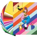 Folia Tonpapier 655 Riesen-Block, 24 x 34cm, 25 Farben sortiert, 130g/m², 50 Blatt