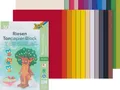 Folia Papierkarton Tonpapier-Block, 50 Blatt, 130 g/qm, sortiert