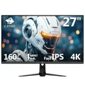 Z-Edge 27 Zoll 4K Gaming Monitor 160Hz 1ms UHD Monitor 3840x2160 IPS Panel, 450cd/m² Helligkeit, 1,07 Milliarden Farben, HDR10, FreeSync, HDMI 2.1 & DisplayPort 1.4, VESA Kompatibel, Schwarz