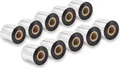 vhbw 10x Thermotransfer-Band kompatibel mit Valentin CV6800 Drucker Etikettendrucker, Wischfest, 70 mm x 300 m, Wachs-Plus Schwarz
