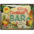 Nostalgic-Art Retro Blechschild, 30 x 40 cm, Cocktail Bar – Geschenk-Idee als Bar-Zubehör, aus Metall, Vintage Design, Blechschilder Sprüche