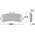 Sbs Bremsbeläge Kh447 Racing Dual Carbon Schwarz
