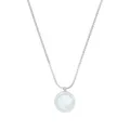 JOOP! Kette mit Anhänger Edelstahl Perlmutt Damen Halsschmuck, mit Zirkonia synth., 45+5 cm, Weiß, Kommt in Schmuck Geschenk Box, 2039775