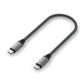 Satechi Type-C auf Type-C Kabel 25 cm space grey ST-TCC10M