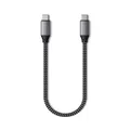 SATECHI USB-C auf USB-C Ladekabel, 25 cm, für MacBook Pro, Air M2, M1, iPad Pro, Air M2, M1, Mac Mini M2, iMac M1